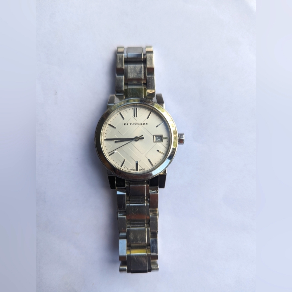 Burberry Women's BU9100 Large Check Stainless Steel Bracelet Watch
